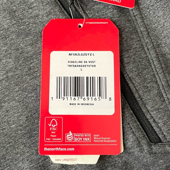 NWT The North Face Ridgewall Soft Shell Vest - Picture 6 of 7